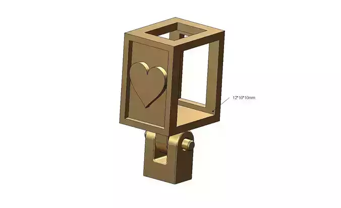 Hearts 12x10x10mm bail link