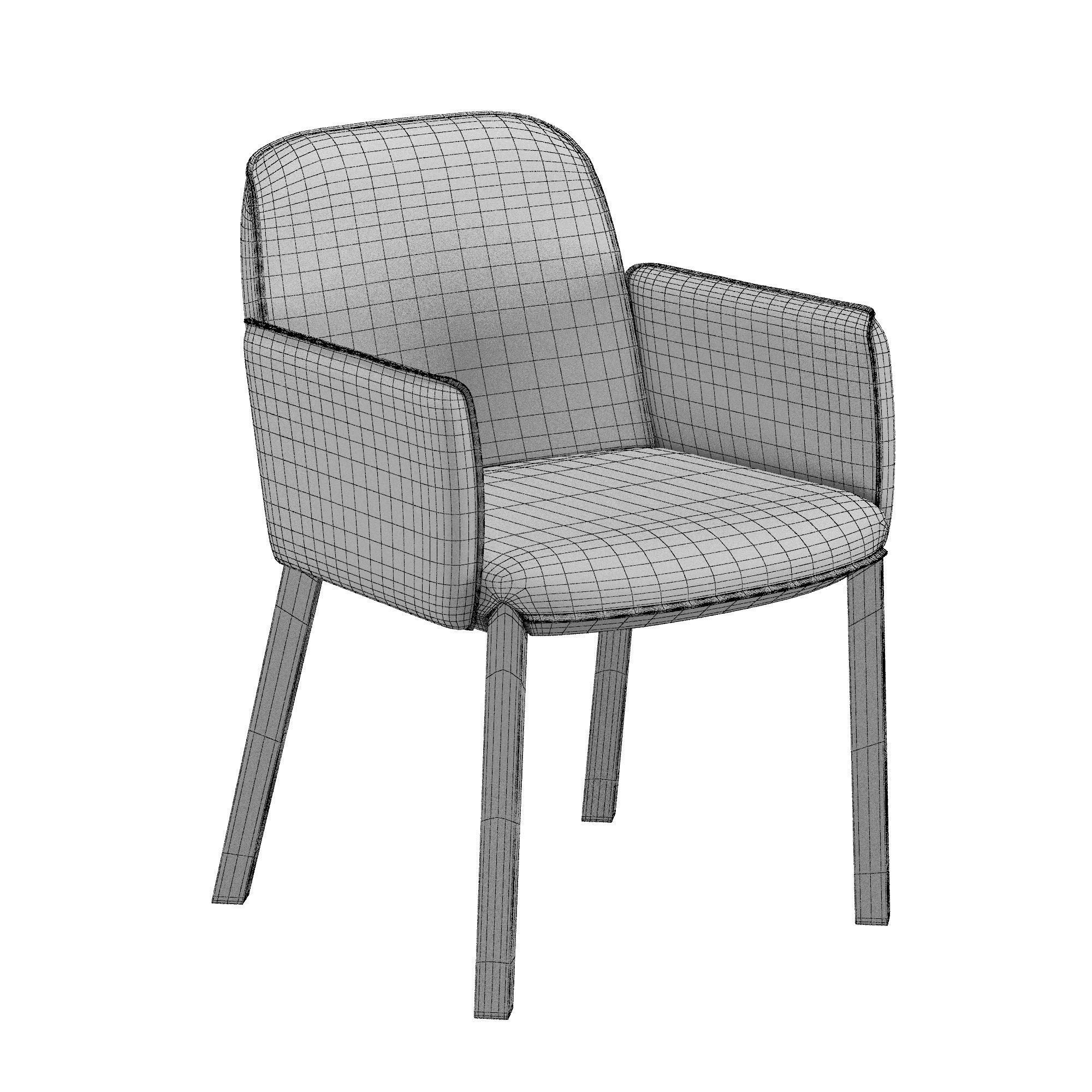 MINNE dining chair 3D model_5
