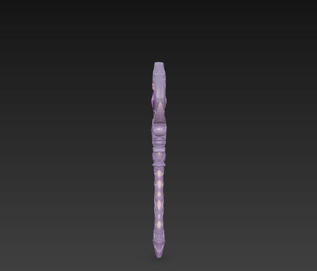 Magical staff pack Low-poly 3D model_25