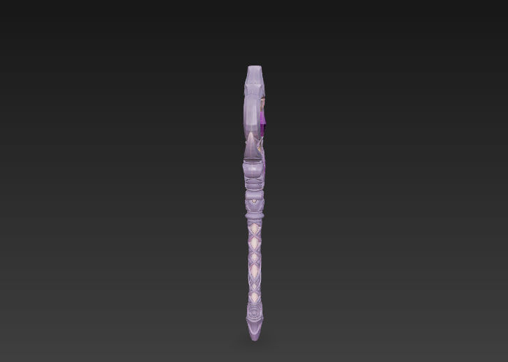 Magical staff pack Low-poly 3D model_24