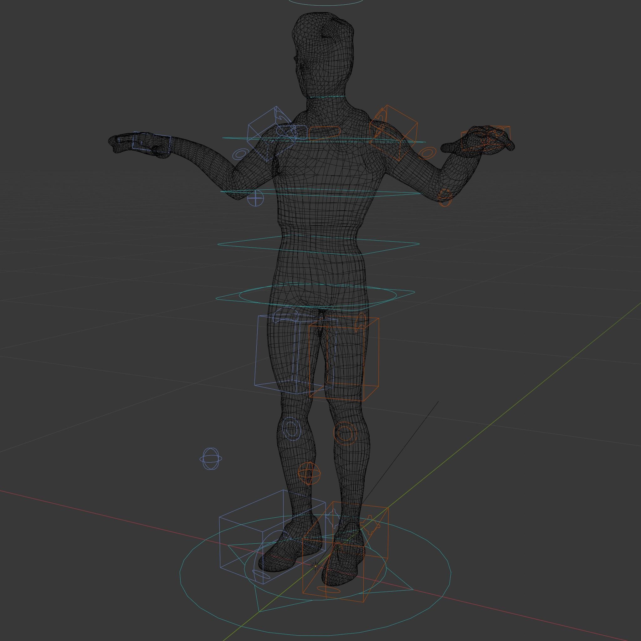 Male Athletic Character with Tank Top Rigged and Animated fo... Low-poly 3D model_6