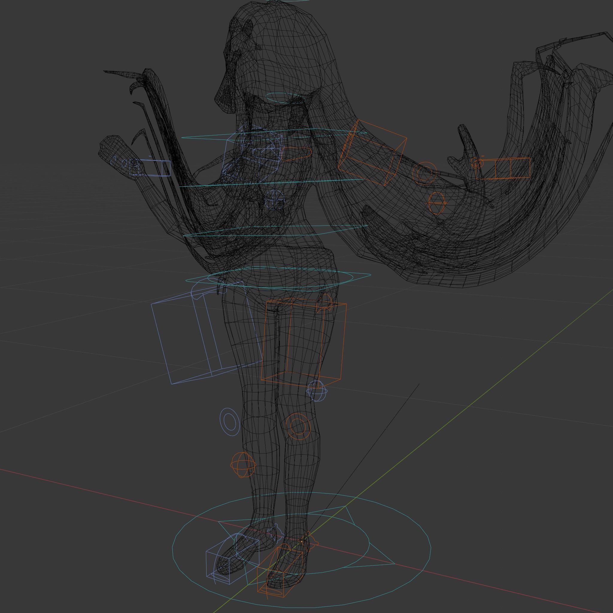 Blonde Anime Girl in Bikini Rigged and Animated D Character M... Low-poly 3D model_6