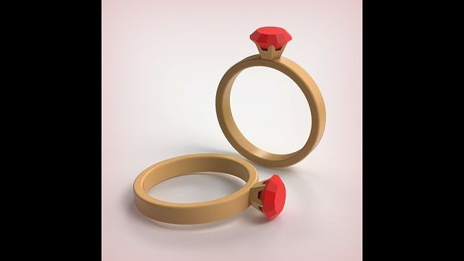 Diamond Ring 3D print model