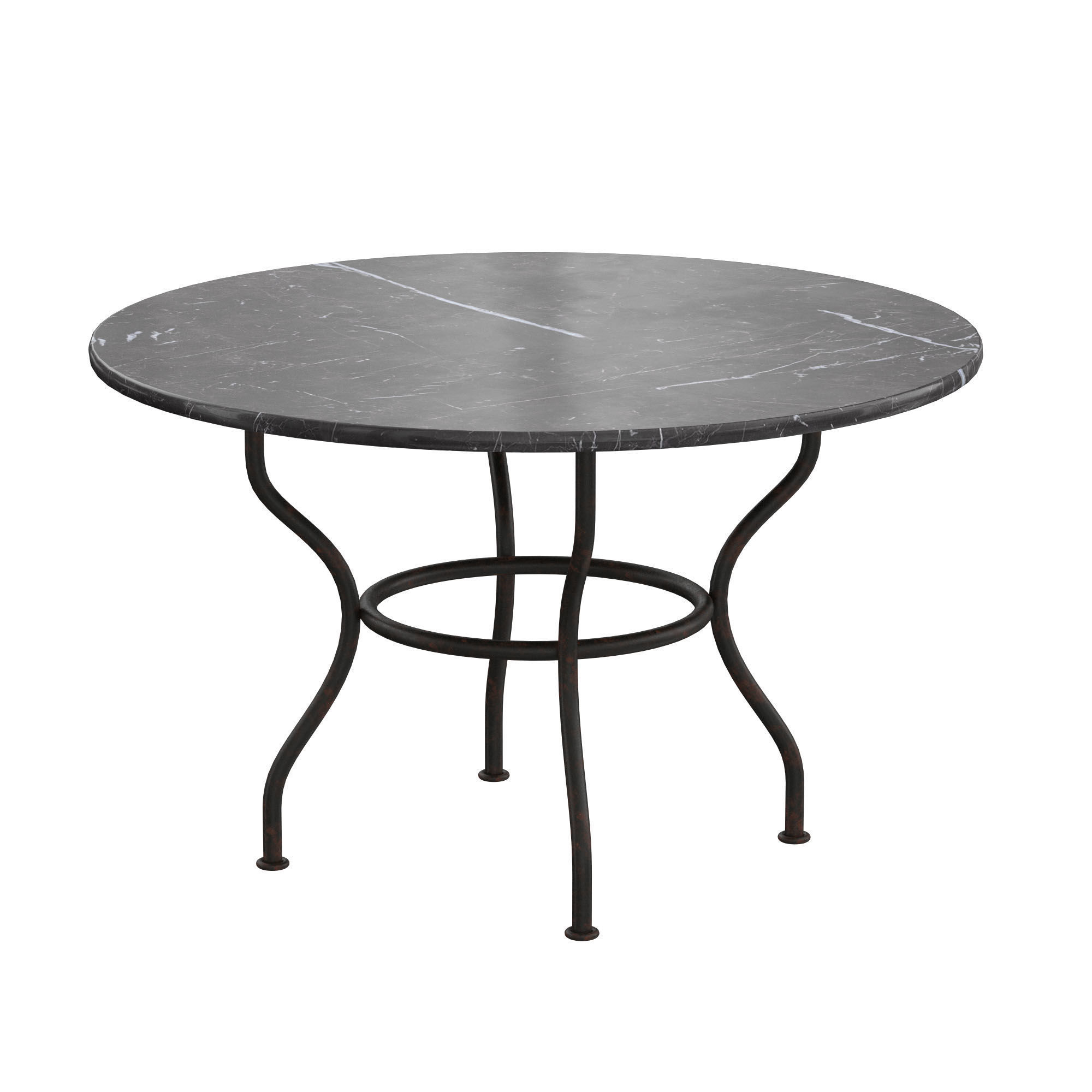 A table outdoor round 3D model_3