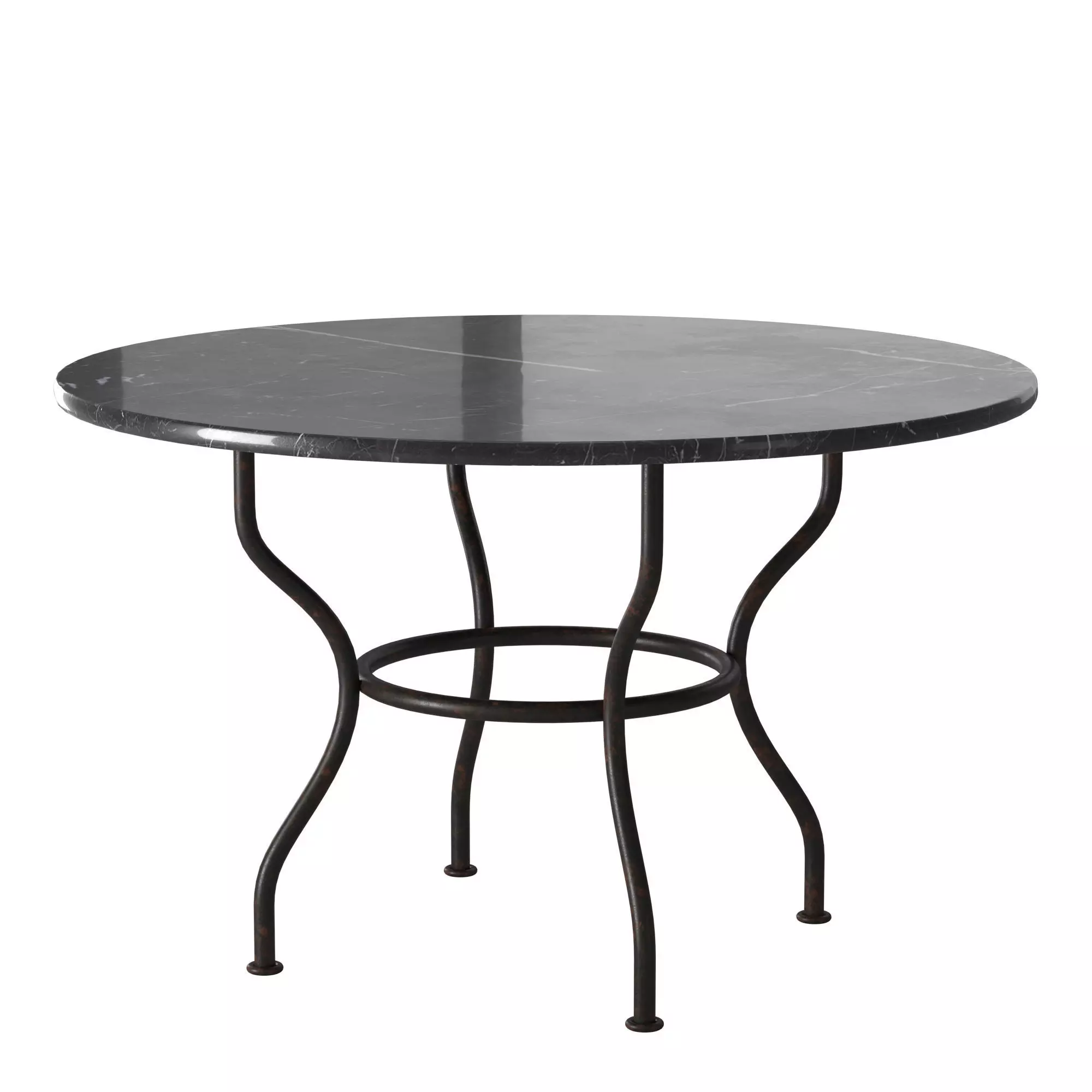 A table outdoor round 3D model_0