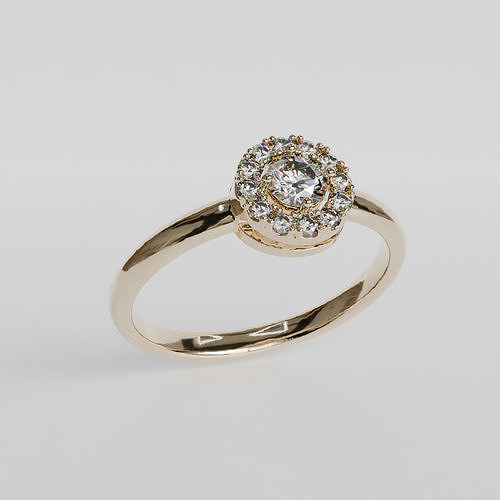 engagement ring 3D print model