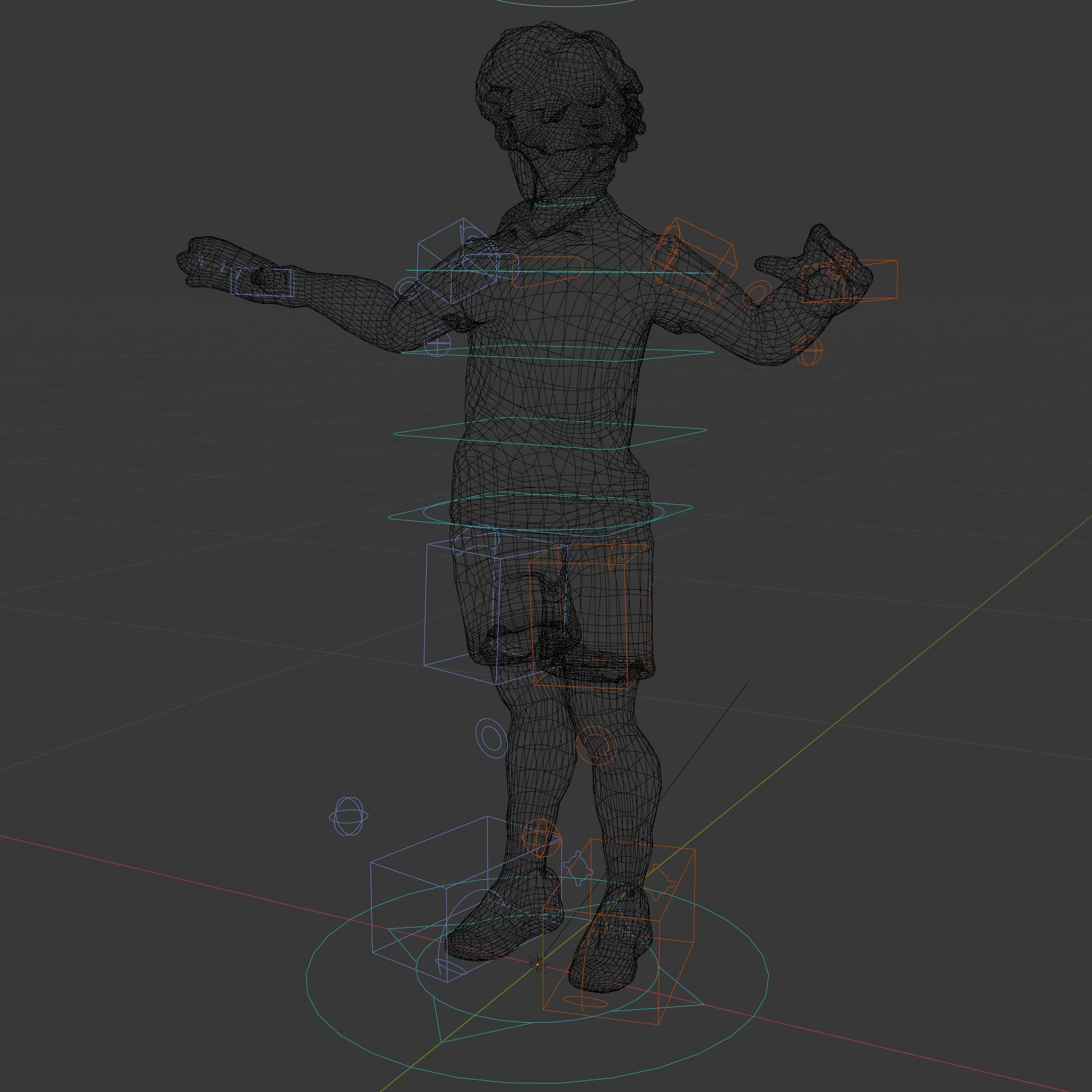 Animated Tennis Player Character Model  Rigged and Animated Low-poly 3D model_5