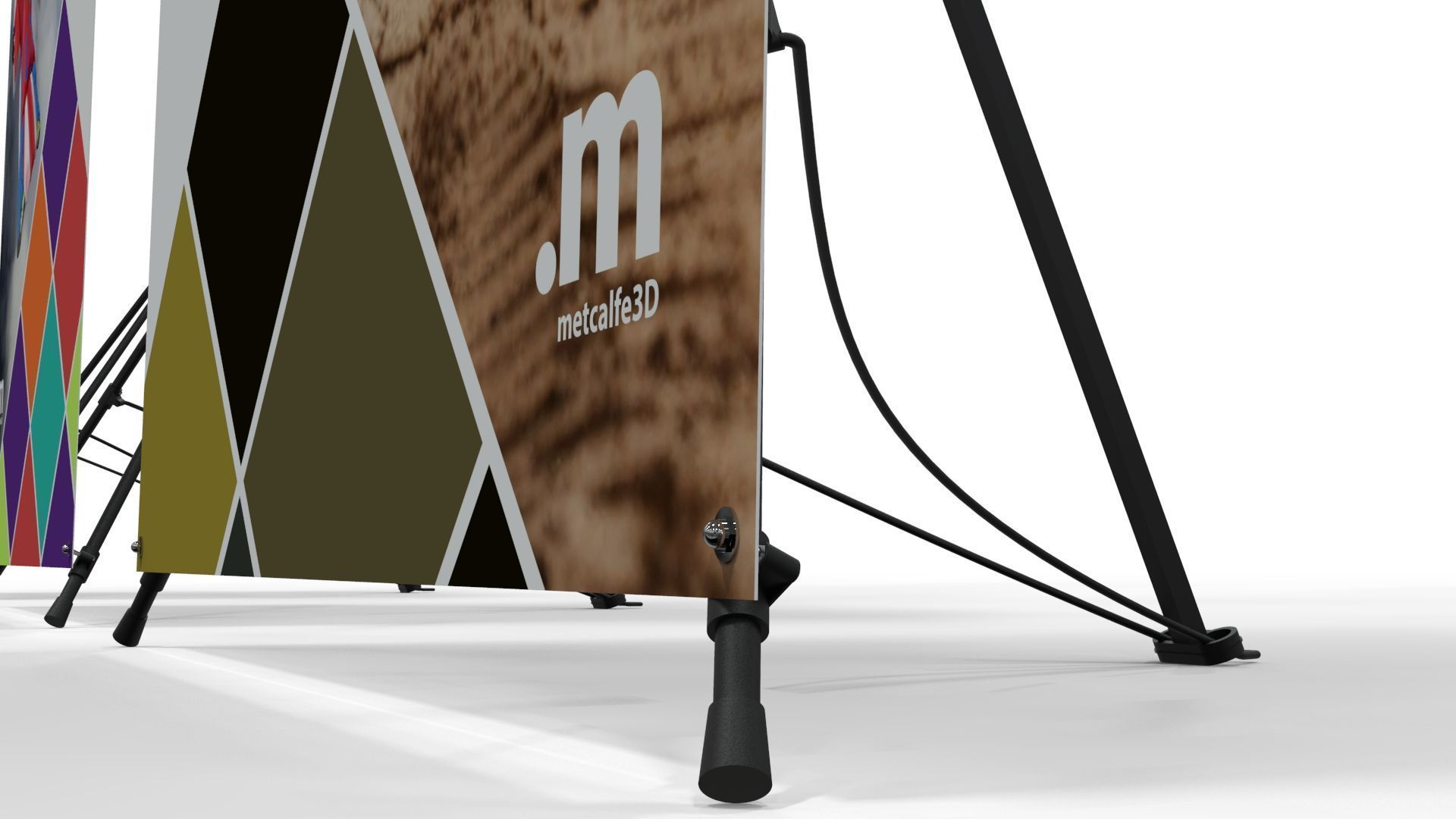 X-Banner Display Set - 3 Sizes 3D model_8