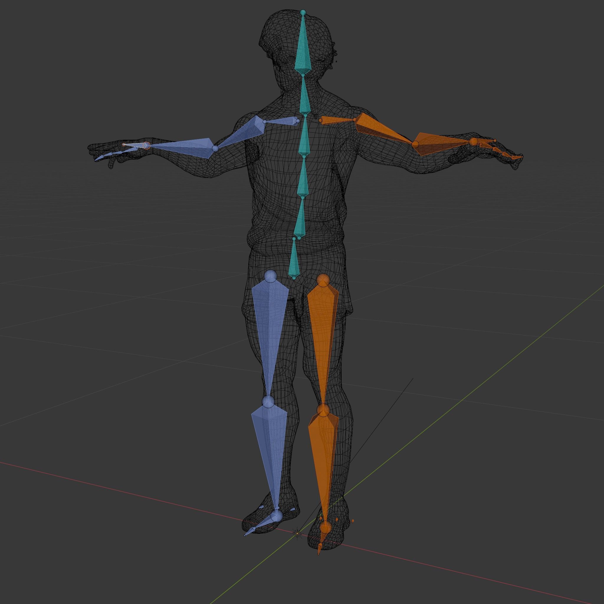 Athletic Runner D Character Model  Rigged and Animated Low-poly 3D model_6