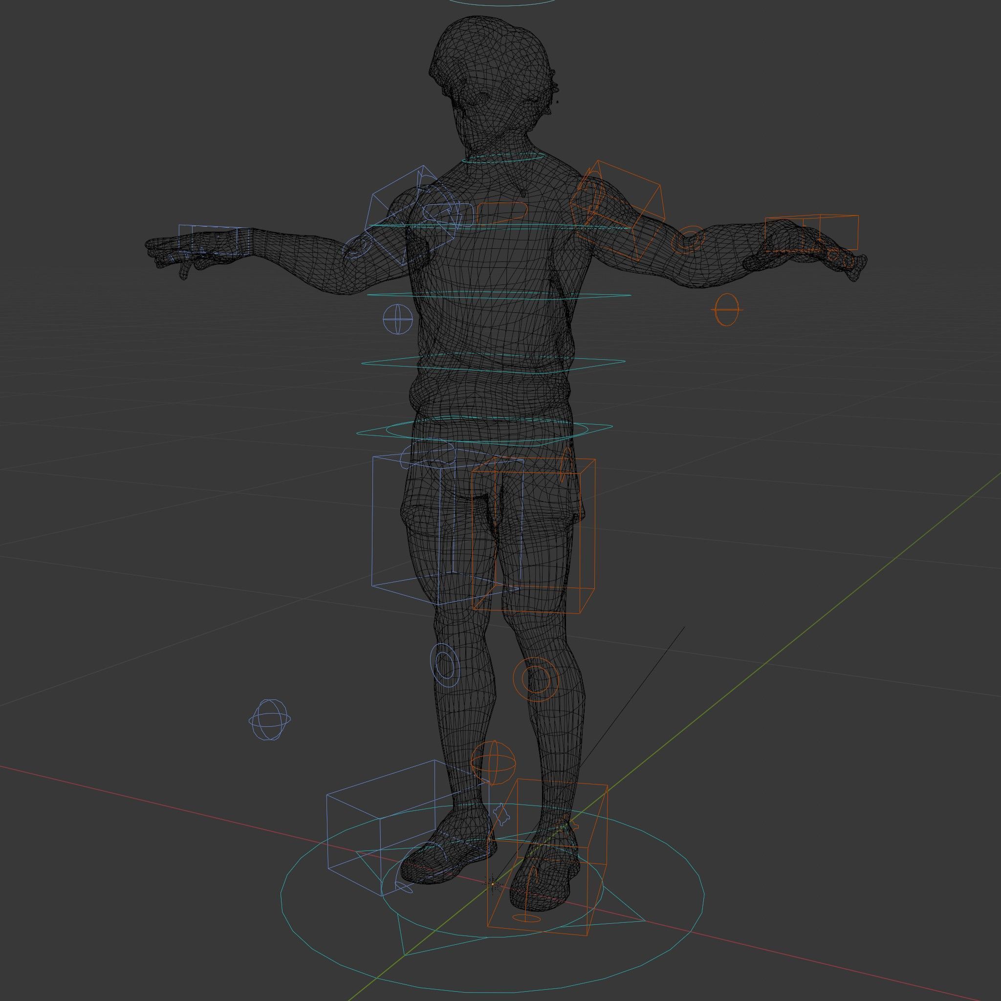 Athletic Runner D Character Model  Rigged and Animated Low-poly 3D model_5