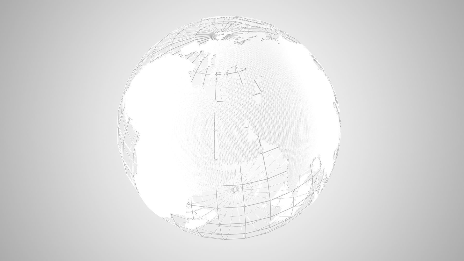 Globe News Skeleton Indian Red Color 3D model_6