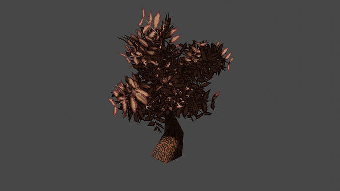 PS1 Styled Low-poly Tree Low-poly 3D model