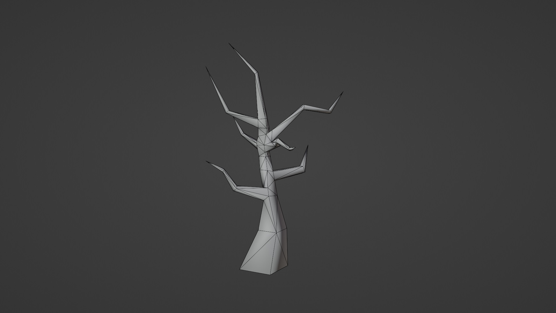 PS1 Styled Low-poly Tree Low-poly 3D model_6