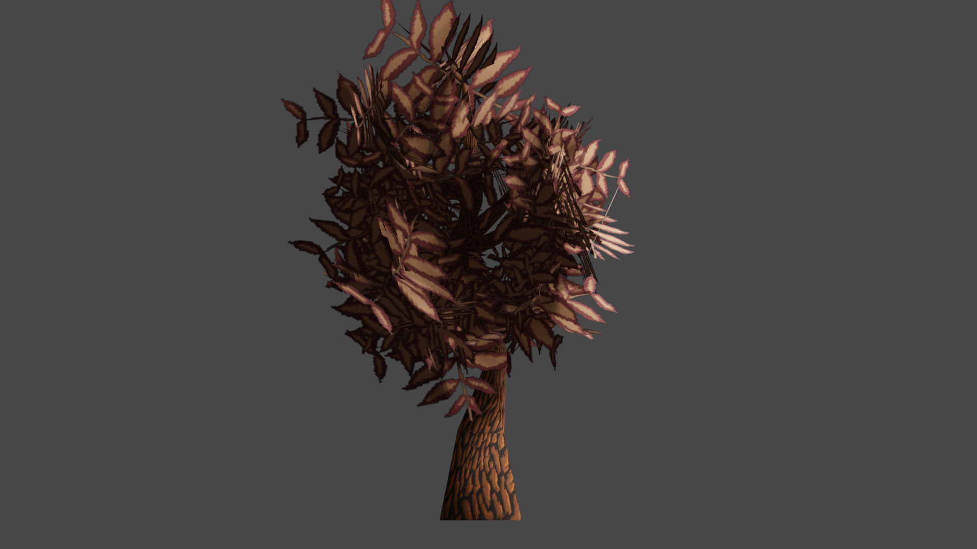 PS1 Styled Low-poly Tree Low-poly 3D model_4