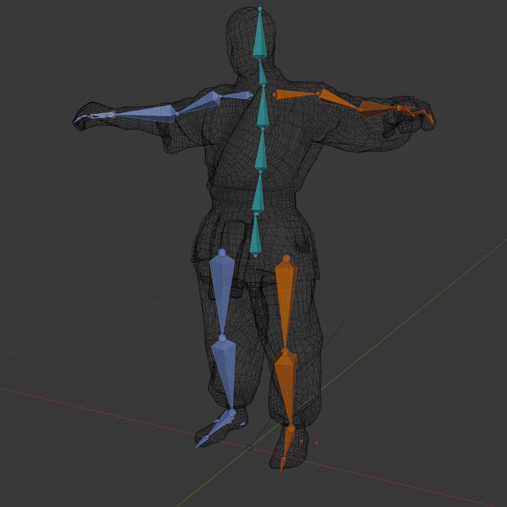 Karate Master in Red Gi Rigged and Animated D Model Low-poly 3D model_5