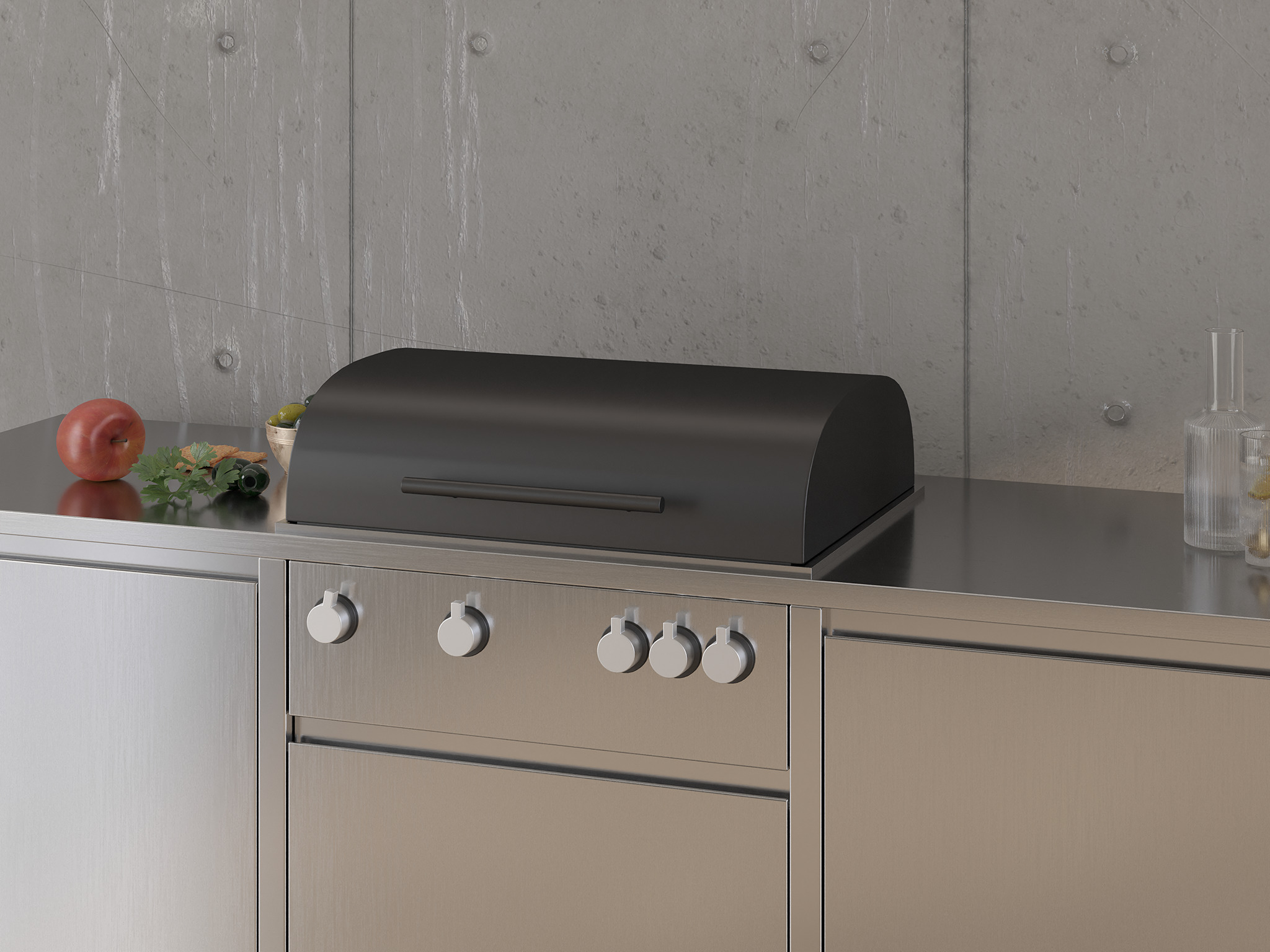 Modern Outdoor Kitchen 03 Free 3D model_4