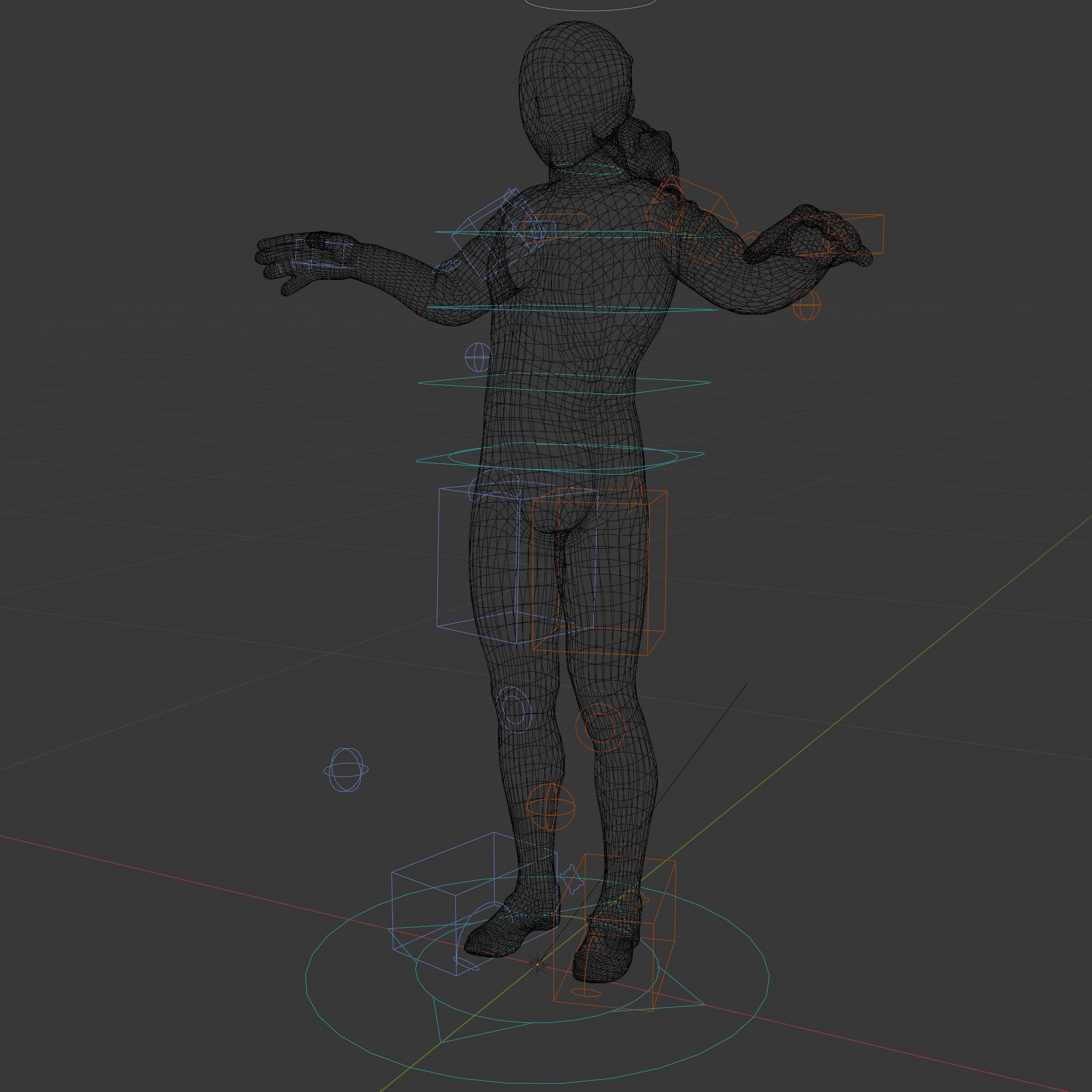 D Fencer Character Rigged and Animated with Fencing Gear Low-poly 3D model_6