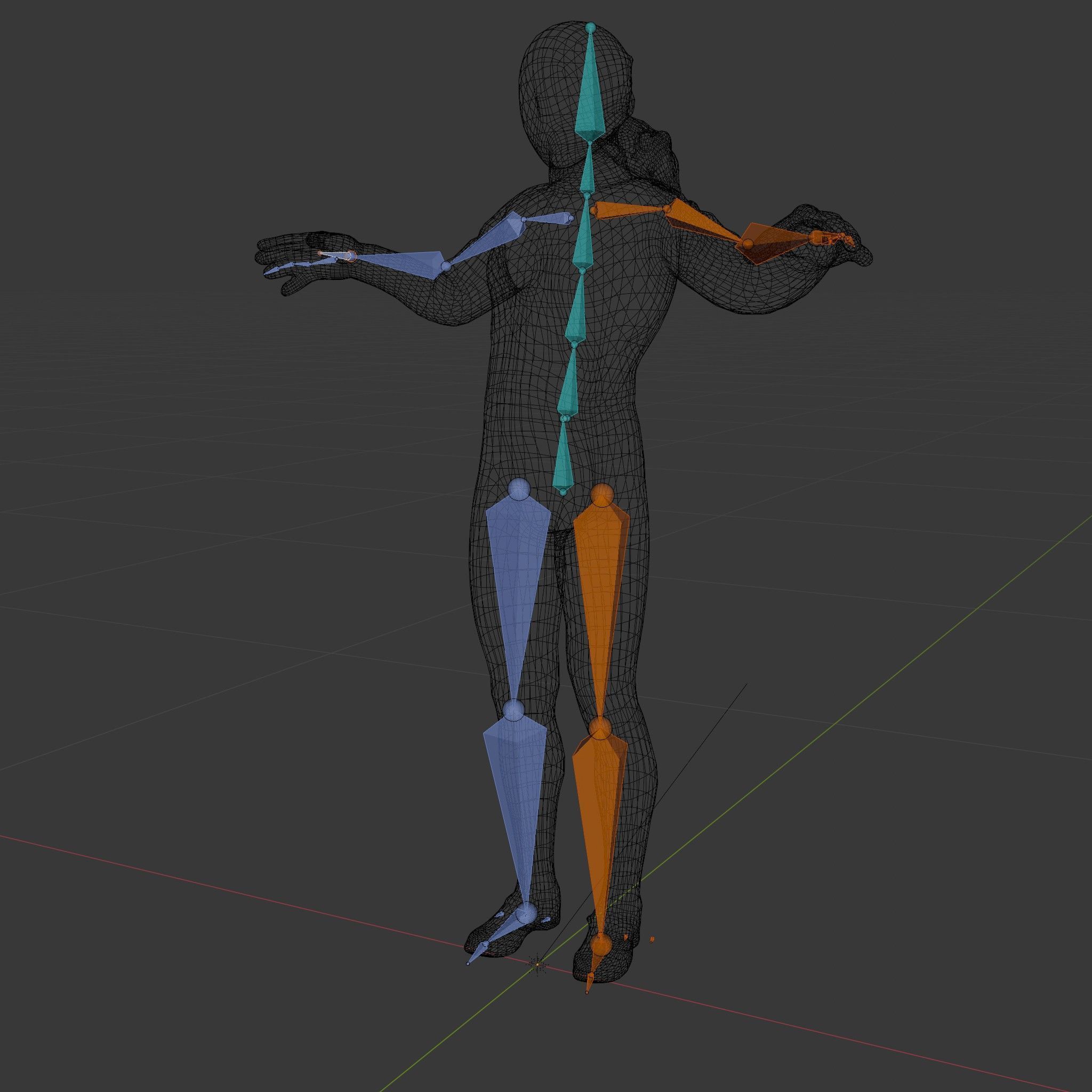 D Fencer Character Rigged and Animated with Fencing Gear Low-poly 3D model_5