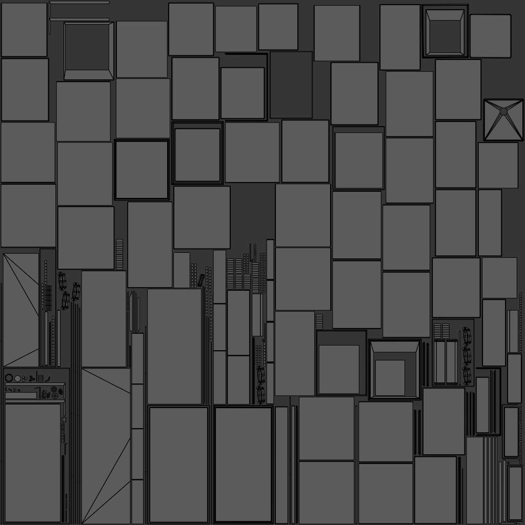 Old kitchen Low-poly 3D model_14