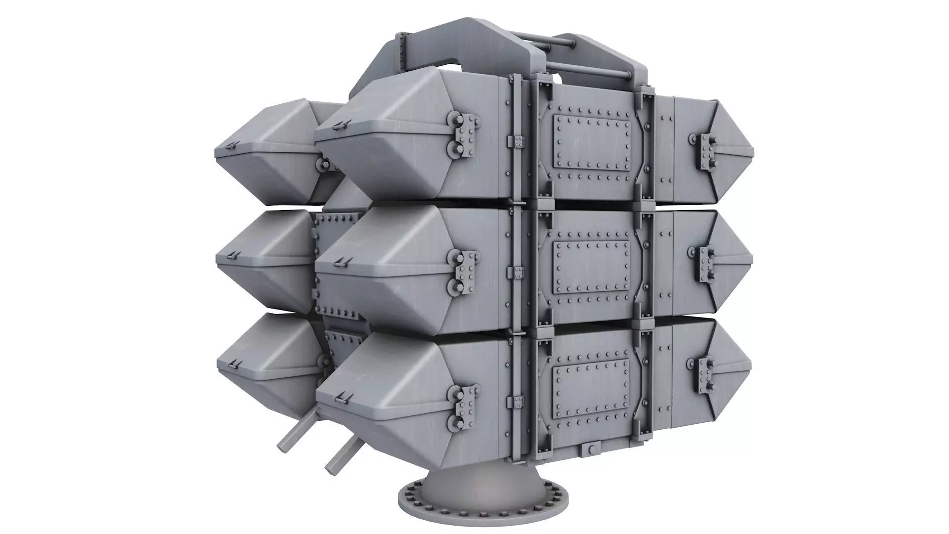 GWS-25 Sea Wolf Naval Gun 3D model