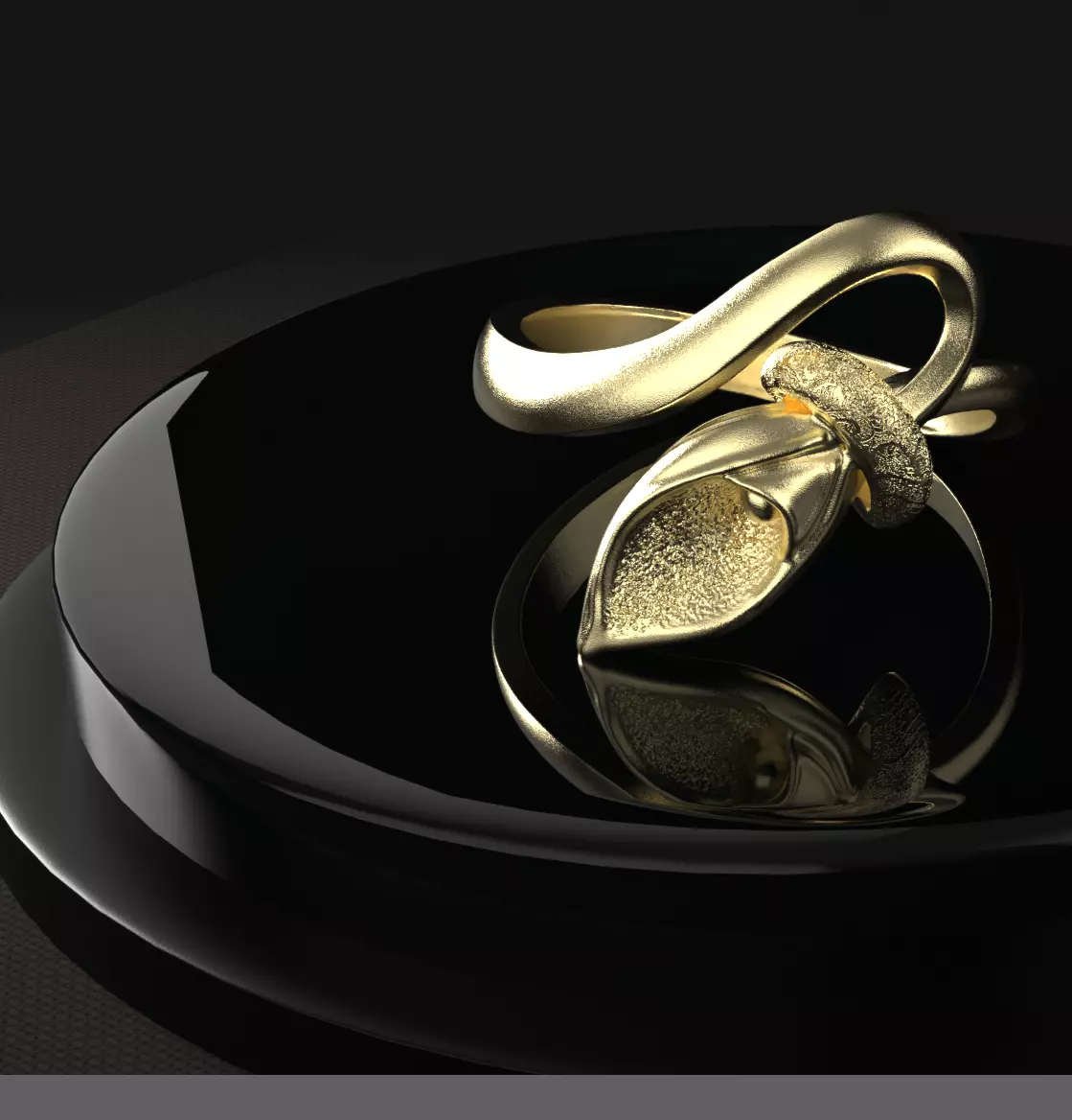 FLOWER RING Free 3D print model_0