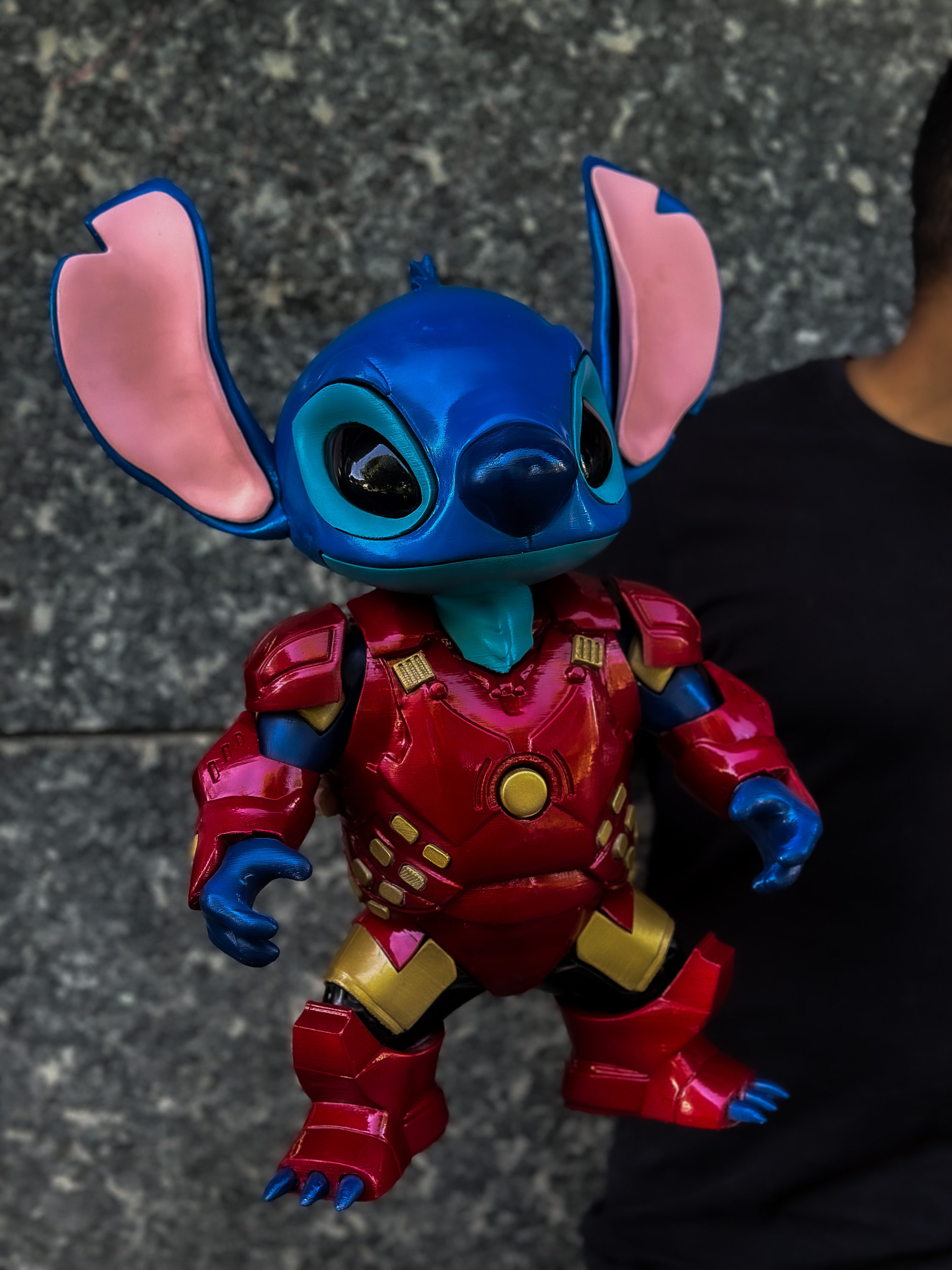 Stitch Iron Man  Easy 3D Print Fan Art   MULTIPARTS 3D print model_1