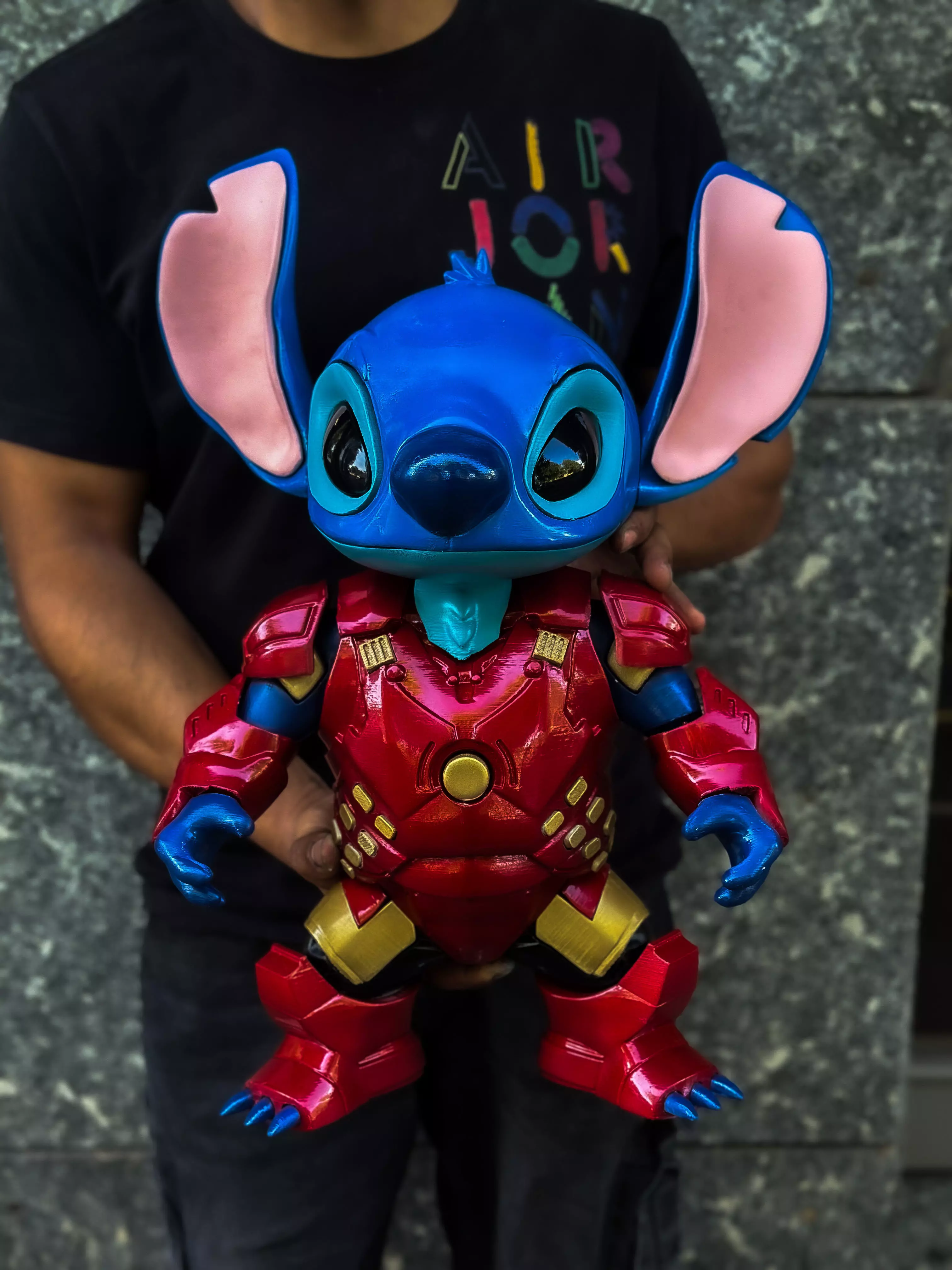 Stitch Iron Man  Easy 3D Print Fan Art   MULTIPARTS 3D print model_0