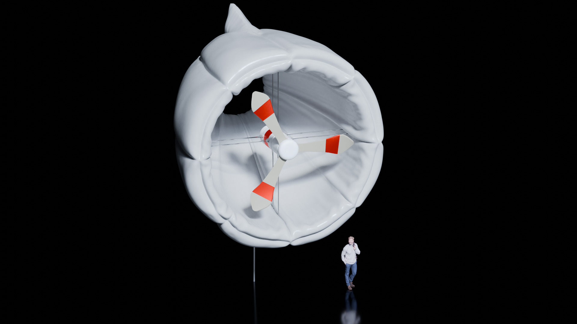Blimp Wind Turbine 3D model_1