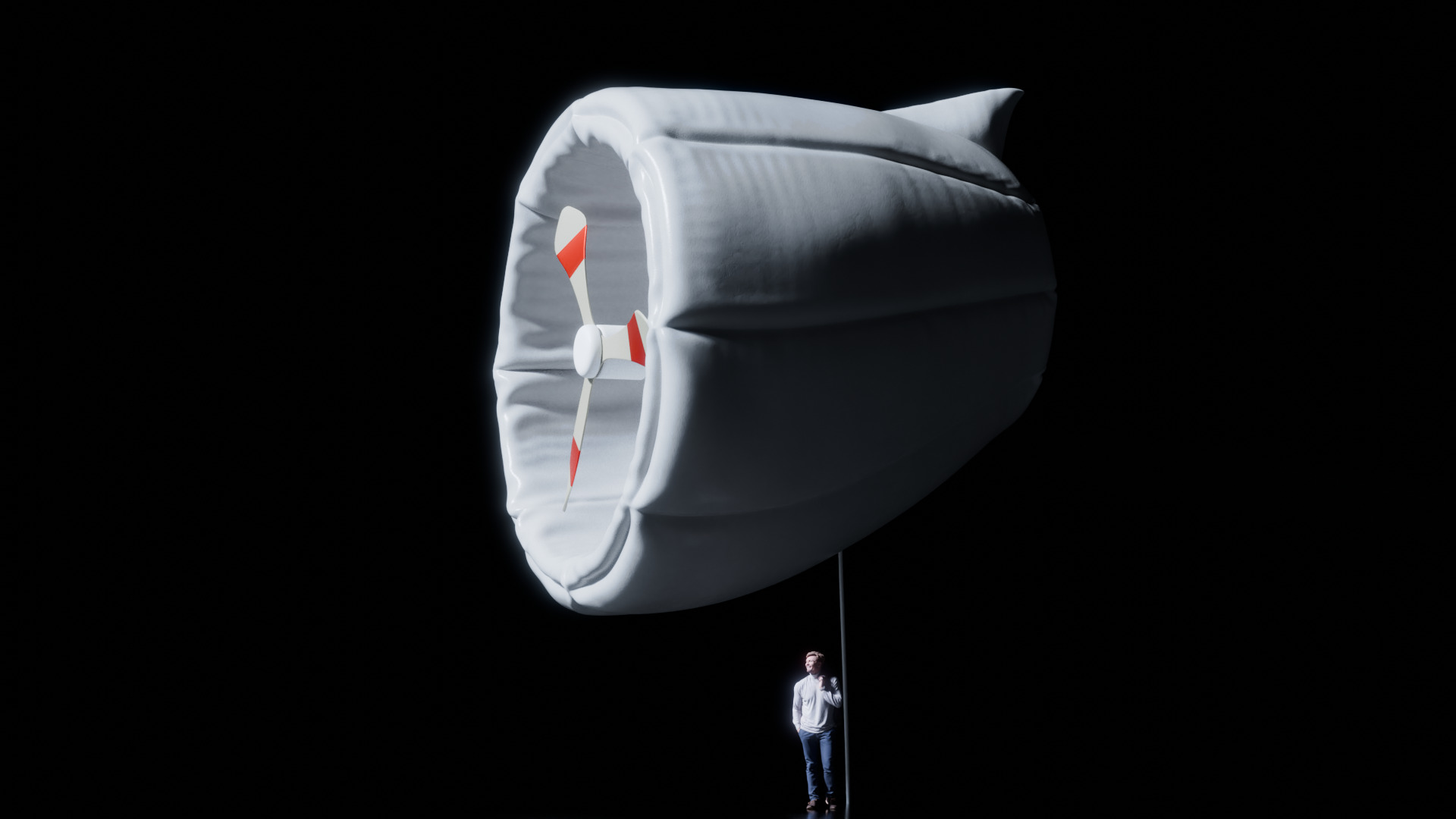 Blimp Wind Turbine 3D model_2