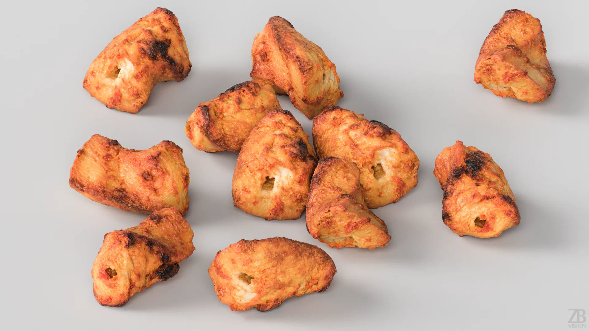 Grilled Chicken 3D model_2