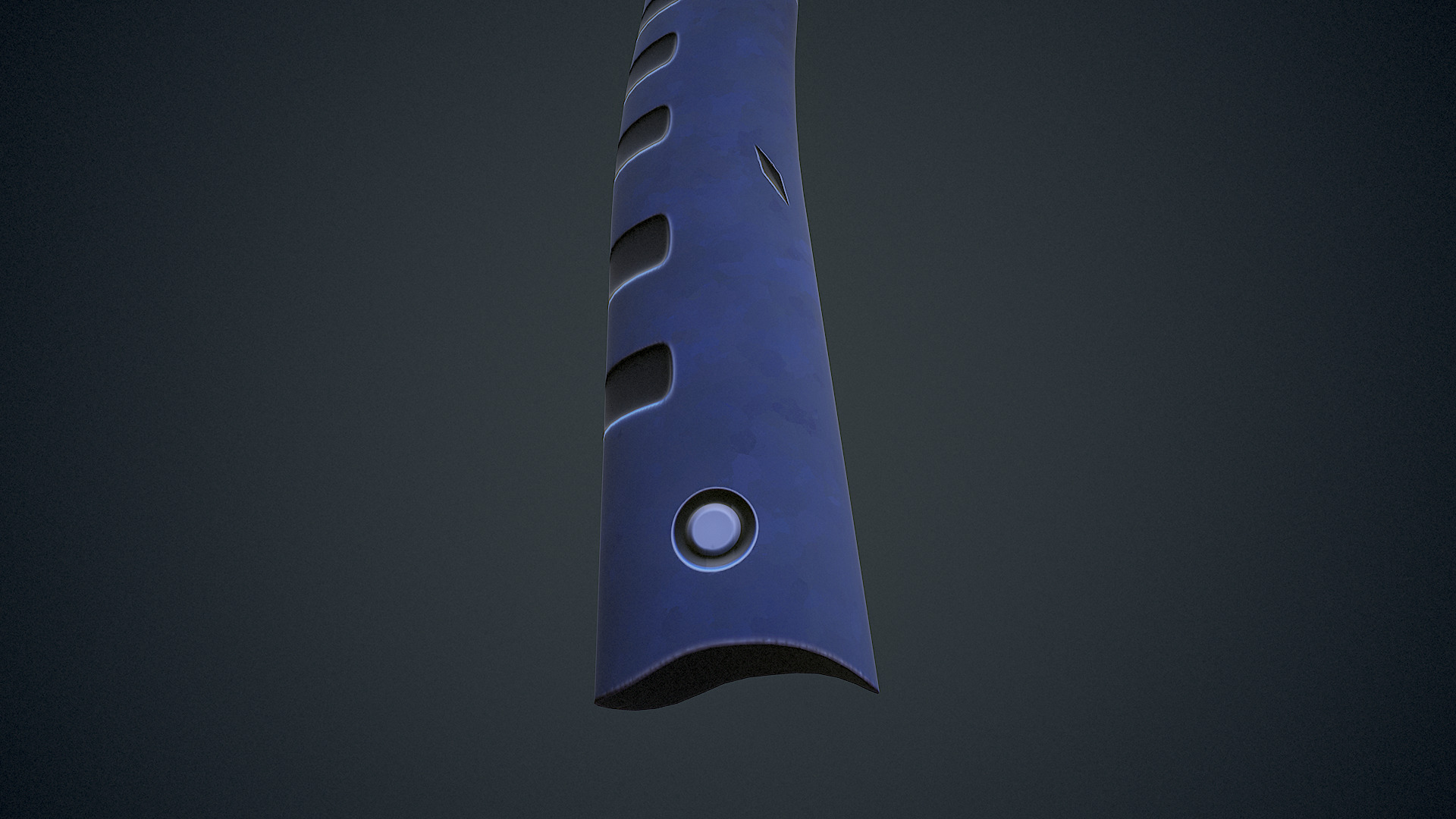 Stylized Sci Fi Axe Low-poly 3D model_6