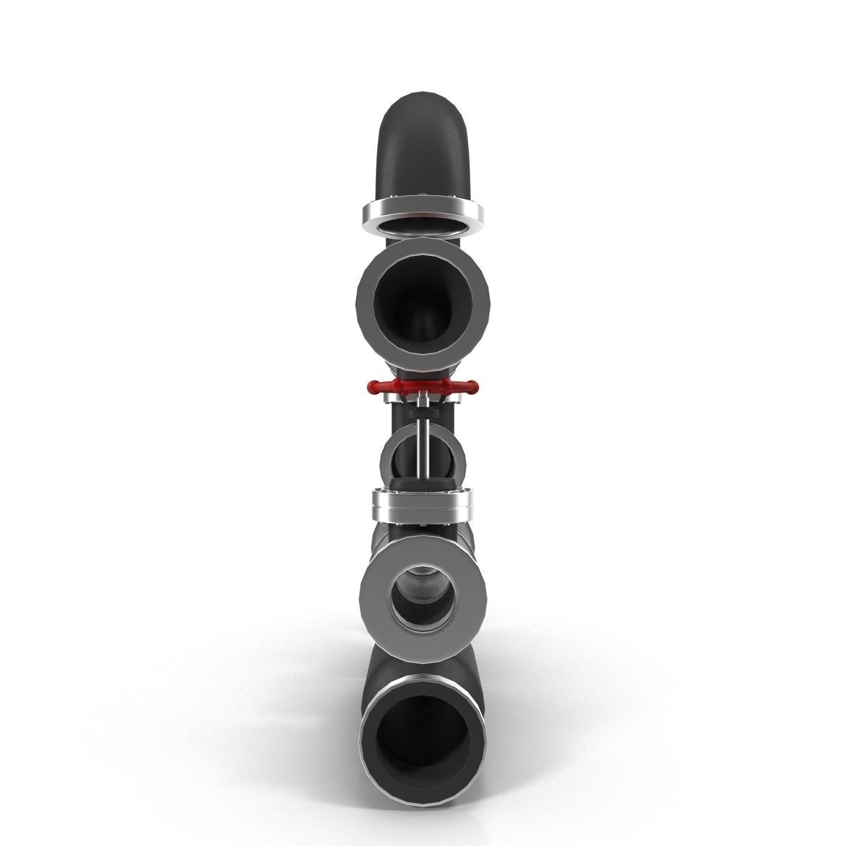 Industrial Pipes 3D model_1