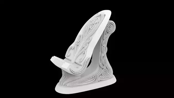 Innovative Sculpted Printable Phone Stand 3D 3D print model