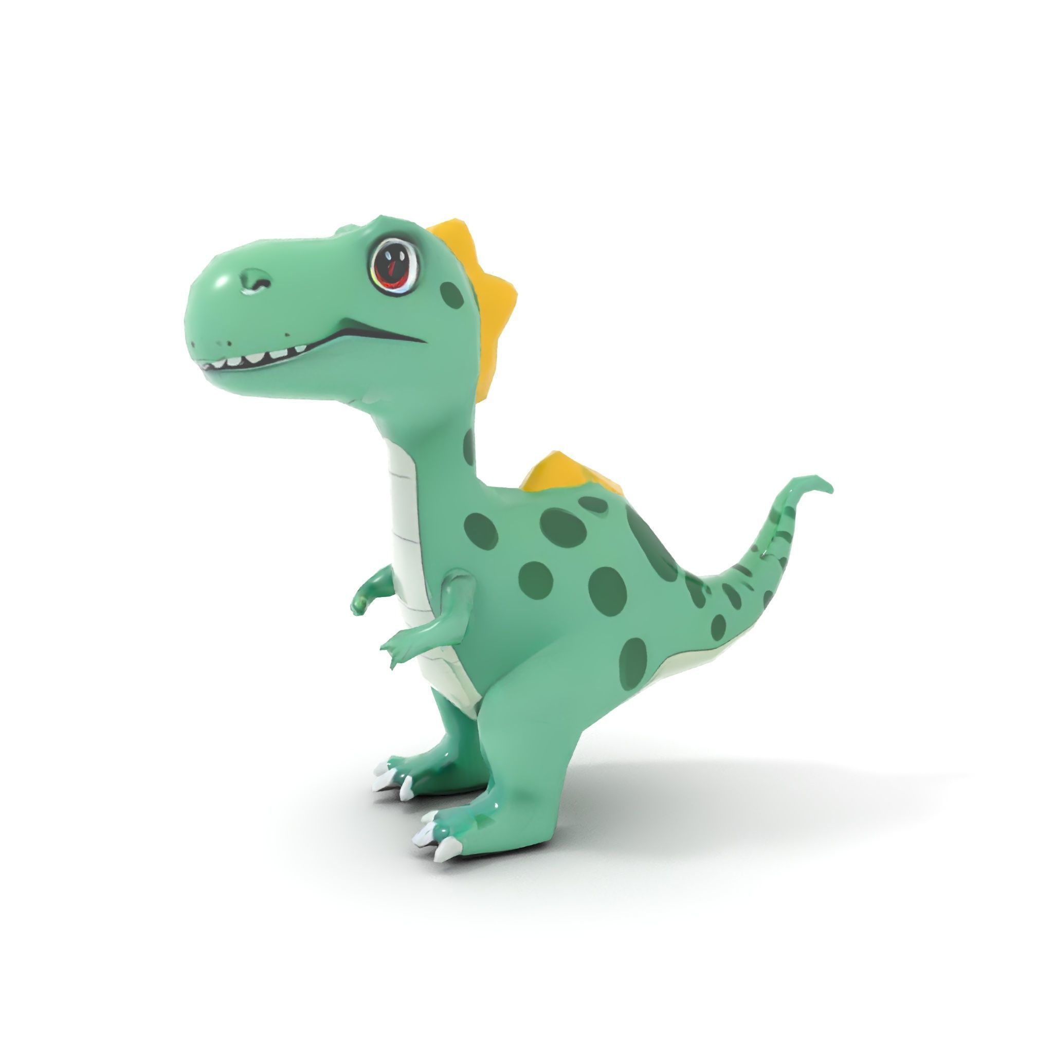 Cartoon Dinosaur Character Model Pack Low-poly 3D model_12