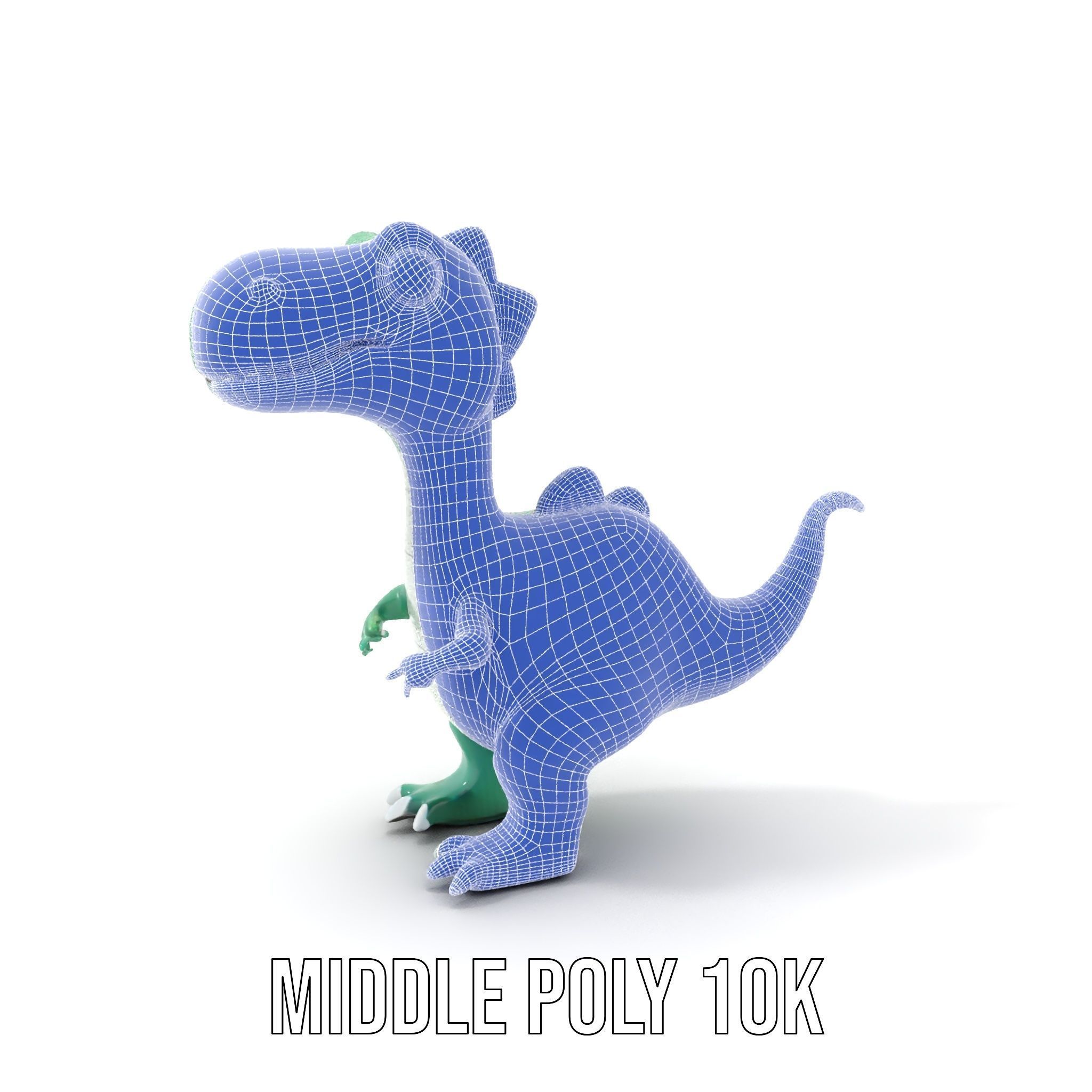 Cartoon Dinosaur Character Model Pack Low-poly 3D model_18