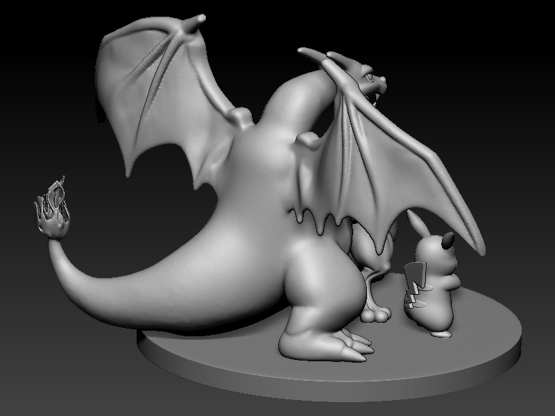 SALE SUPER PACK 3 POKEMON PIKACHU CHARIZARD MEWTWO  3D print model_3