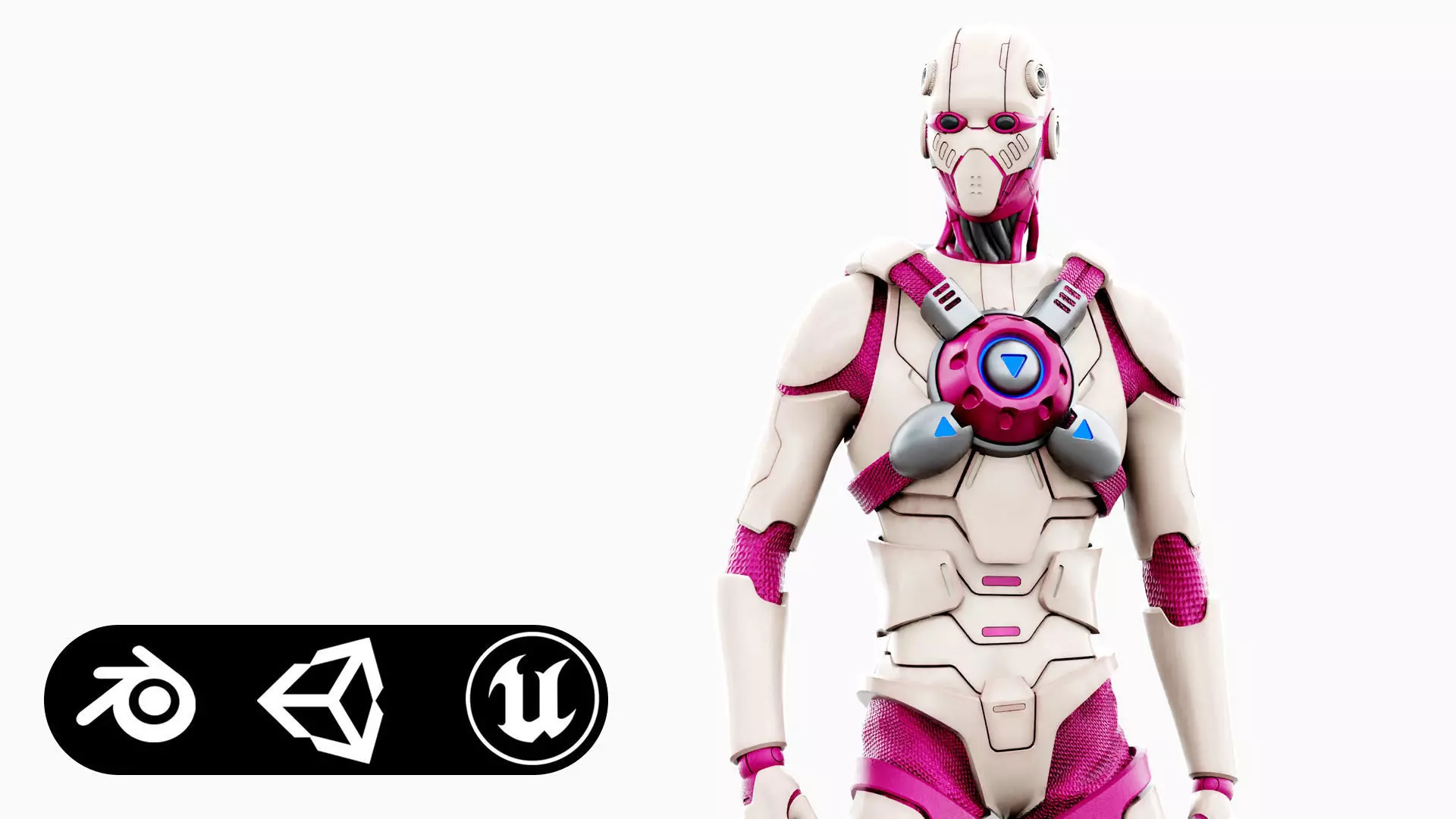 CYBORGTOPIA B-9 Rigged for Unreal Engine - Unity - MIXAMO 3D model