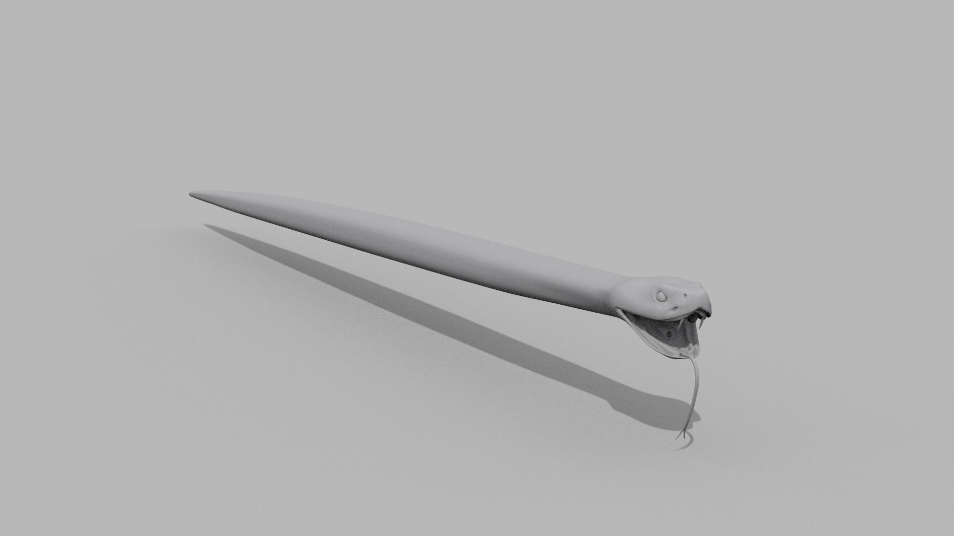 Rattlesnake Snake Shape 3D model_1