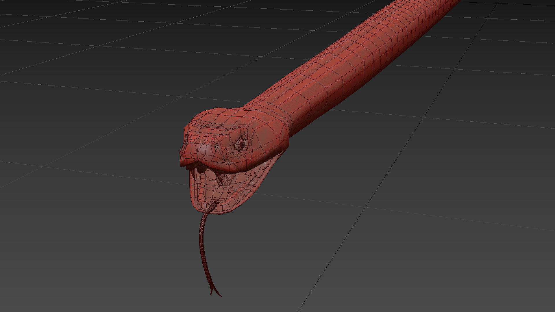 Rattlesnake Snake Shape 3D model_6