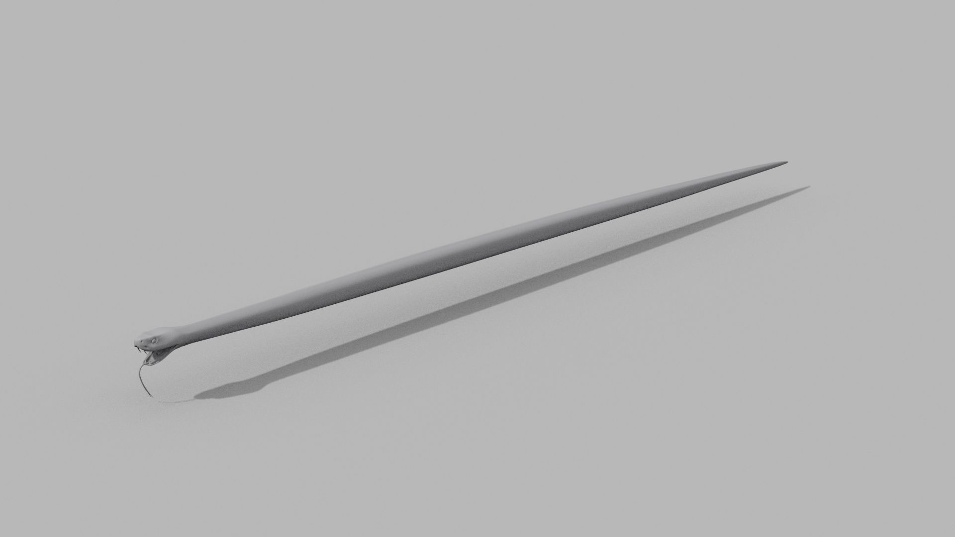 Rattlesnake Snake Shape 3D model_4