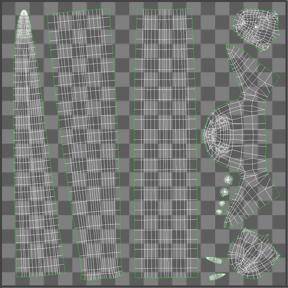 Rattlesnake Snake Shape 3D model_10