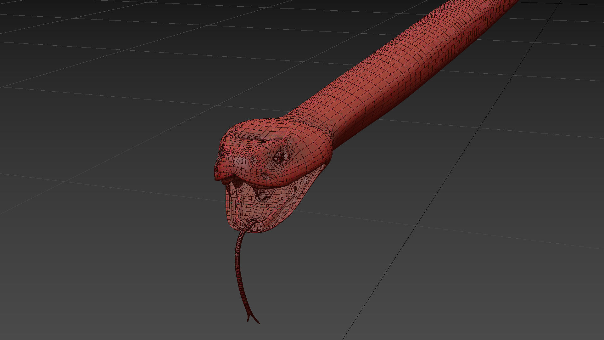 Rattlesnake Snake Shape 3D model_7