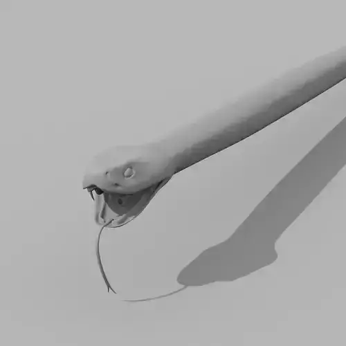 Rattlesnake Snake Shape 3D model