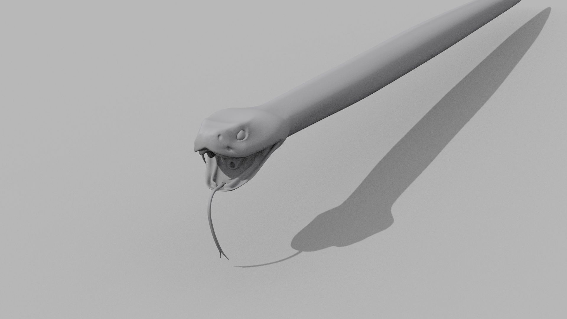 Rattlesnake Snake Shape 3D model_5