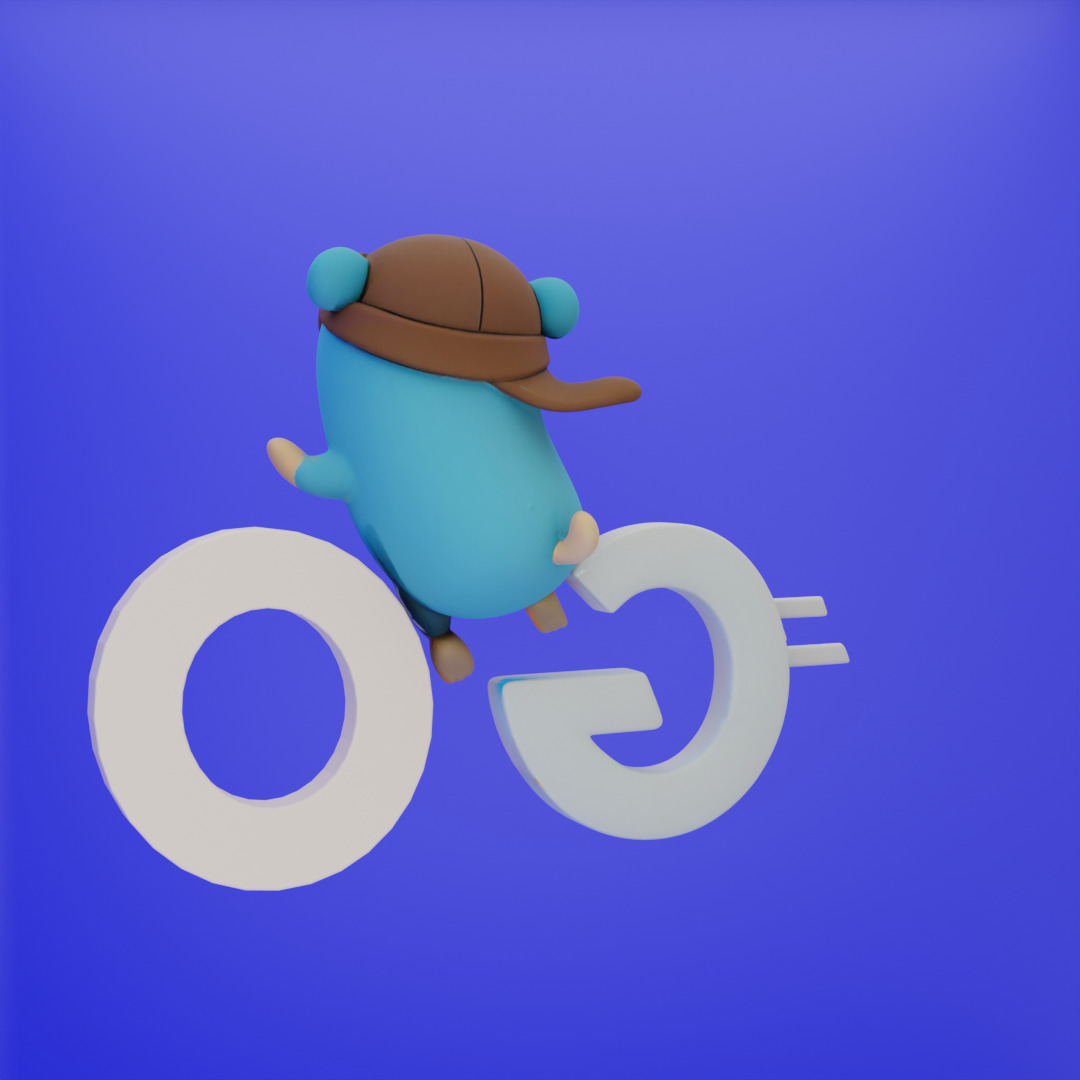 Go Golang Gopher Mascots  3D model_3