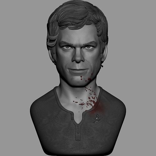 Bust of Dexter Morgan 3D print model