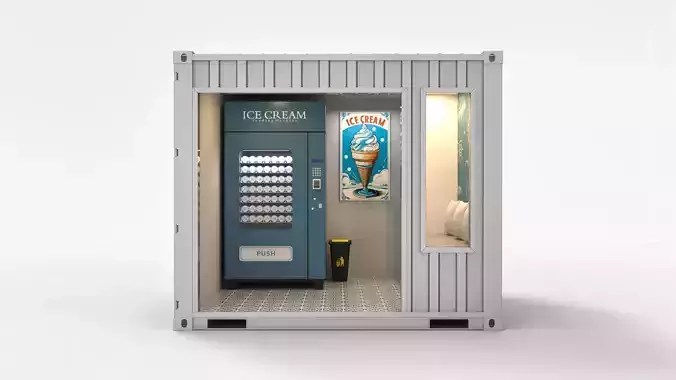 Vending Machine Container Booth