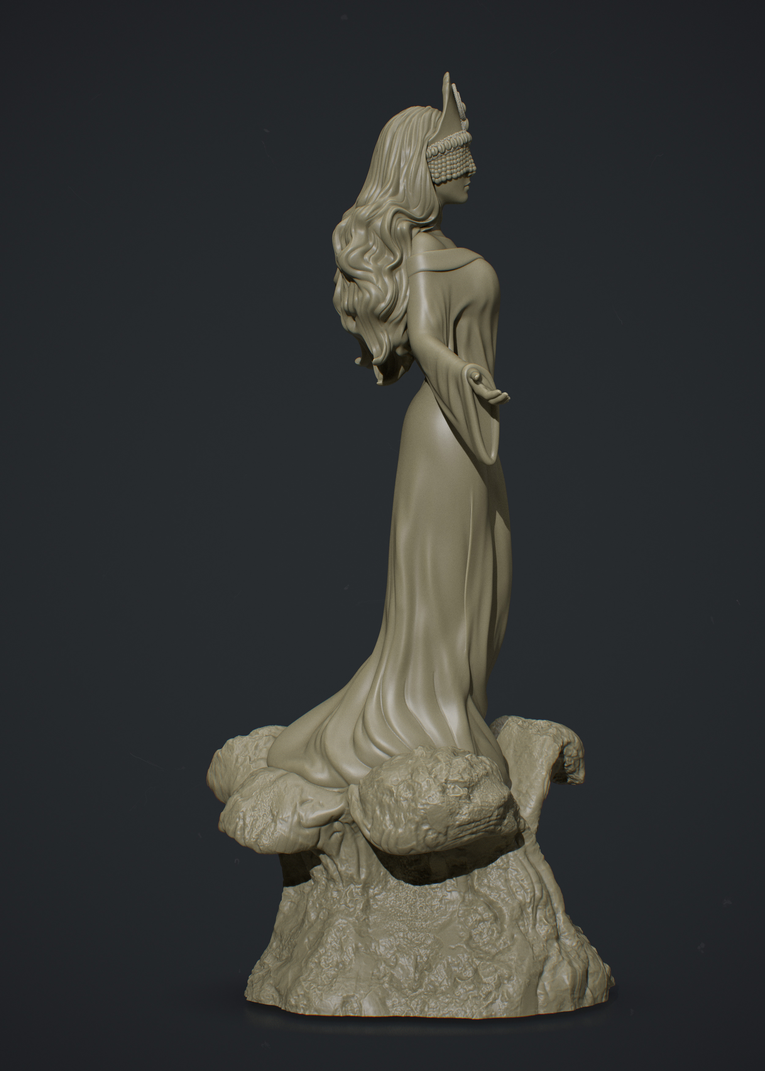 Orixa Yemanja 3D print model_3