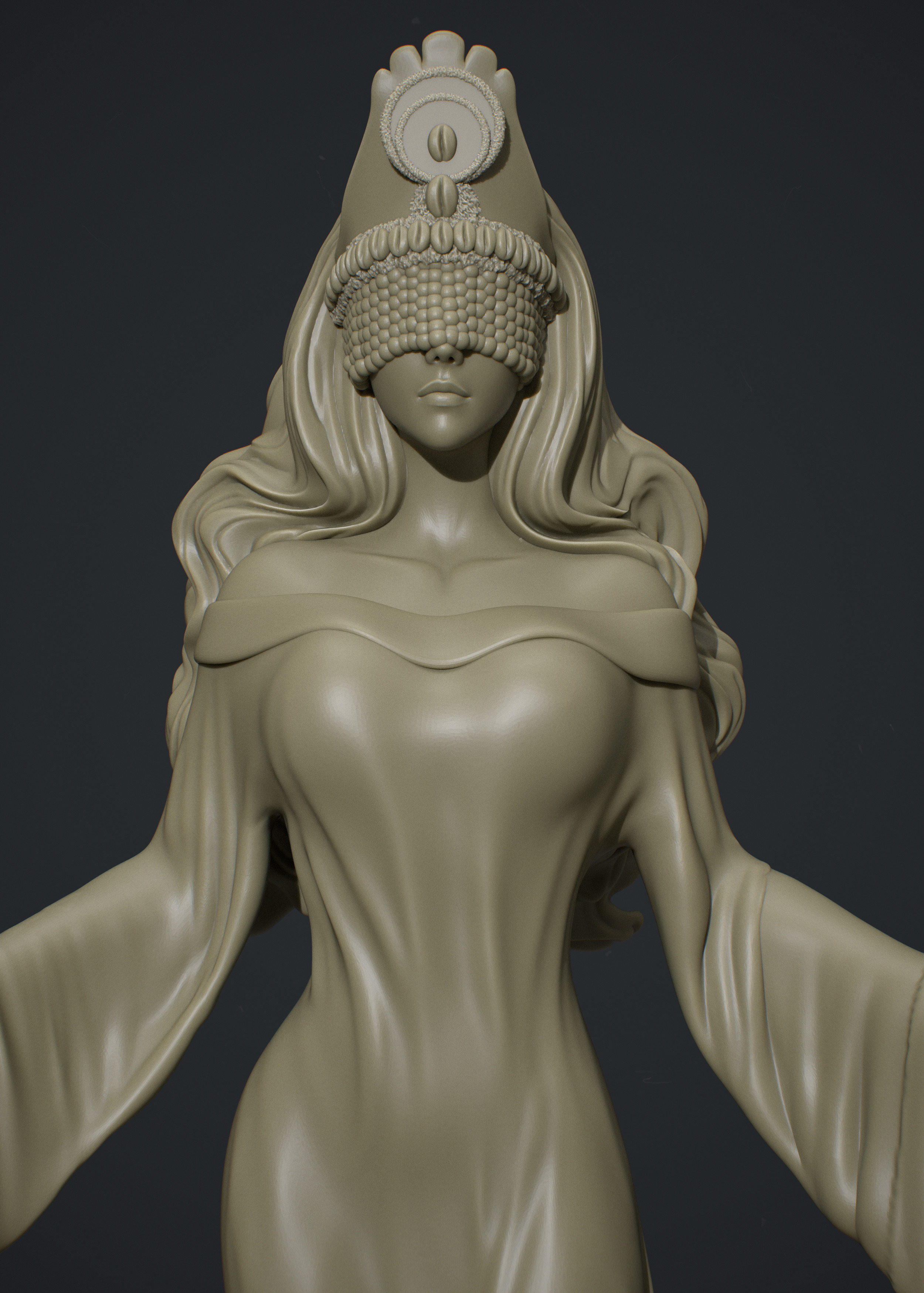 Orixa Yemanja 3D print model_4