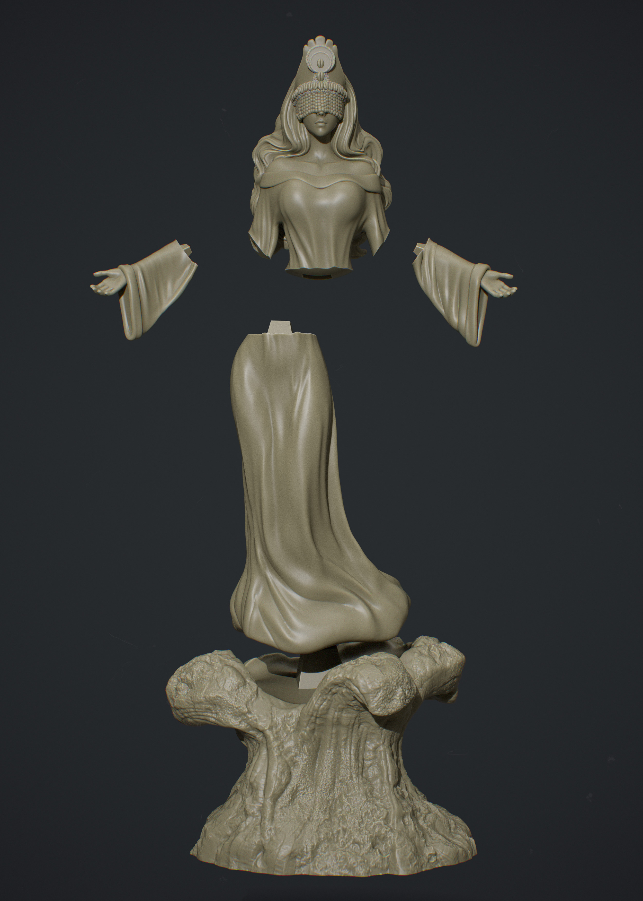 Orixa Yemanja 3D print model_6